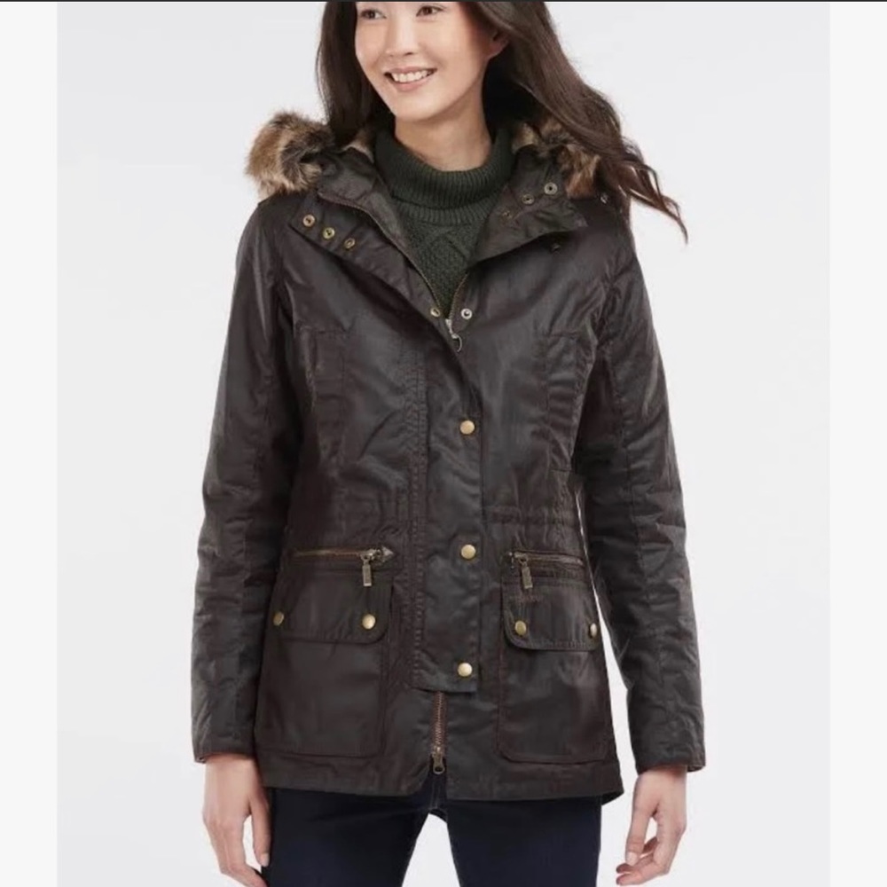 SOLD Barbour Kelsall Waxed Cotton Jacket US6/UK10